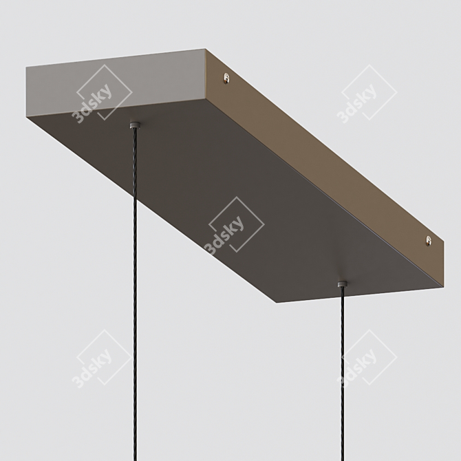 Sleek Vega LED Linear Light 3D model image 4
