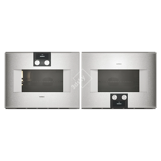 Gaggenau Stainless Steel Combi Oven Set 3D model image 2