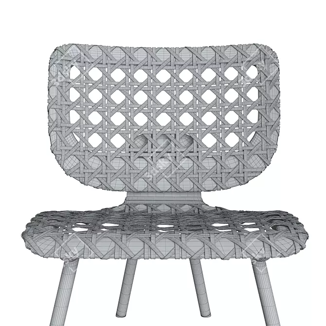 Elegant Aerial Lounge Chair 3D model image 5
