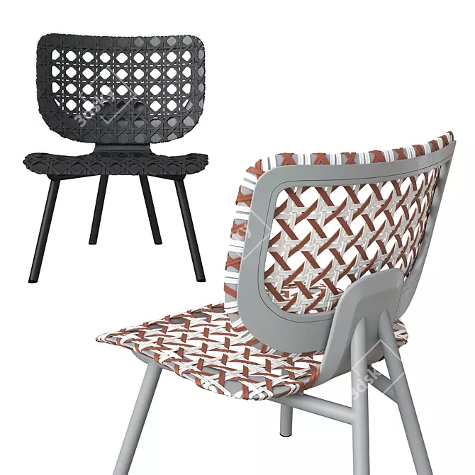 Elegant Aerial Lounge Chair 3D model image 7