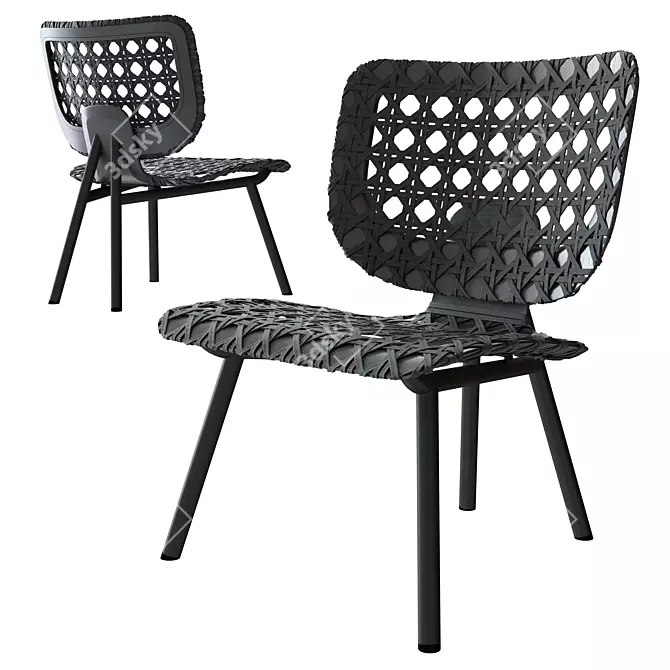 Elegant Aerial Lounge Chair 3D model image 13