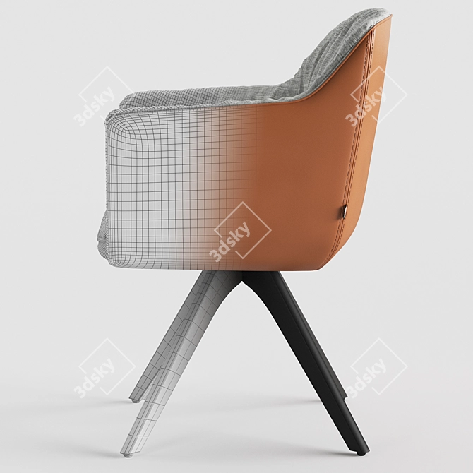 Rolf Benz 641: German Luxury Chair 3D model image 3