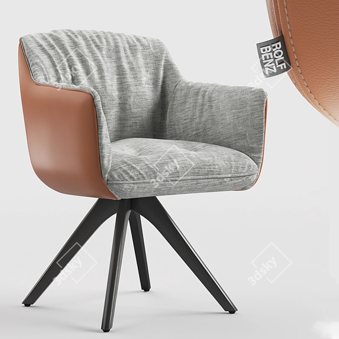 Rolf Benz 641: German Luxury Chair 3D model image 5