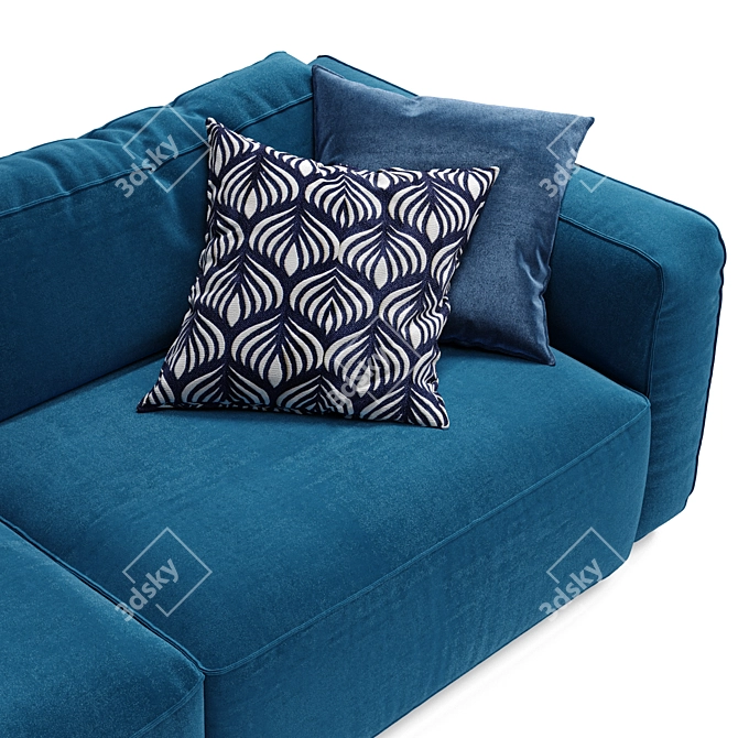 Fogia Supersoft: Luxurious 2-Seater Sofa 3D model image 2