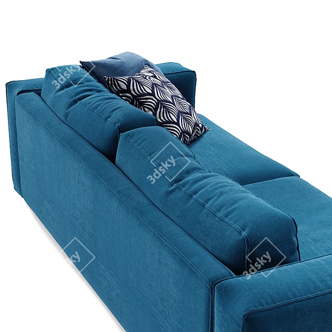 Fogia Supersoft: Luxurious 2-Seater Sofa 3D model image 3