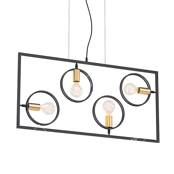 Industrial Loft Pendant Lighting 3D model image 1