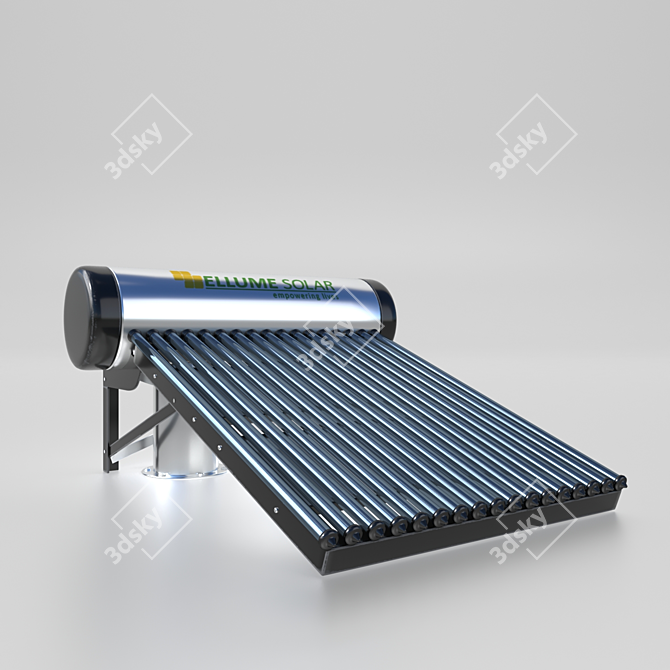 EcoSolar Panels: High-Quality Clean Energy 3D model image 3