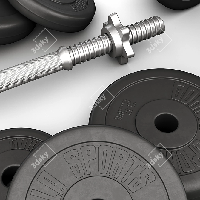 Gorilla Sports Dumbbells: Build Strength 3D model image 4