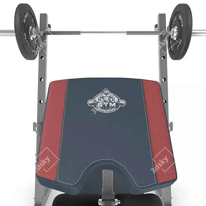 Ultimate Chest Press Machine 3D model image 4