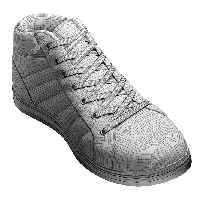 Realistic 3D Shoe Model 3D model image 15