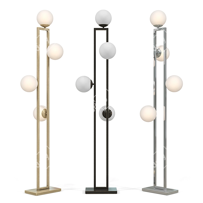Elegant Pascal Floor Lamp 3D model image 1