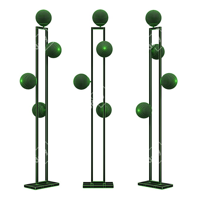 Elegant Pascal Floor Lamp 3D model image 5