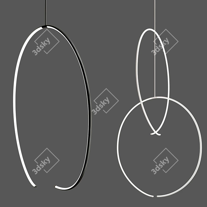 Illuminate Your Space: Torc™ LED Pendant Collection 3D model image 2