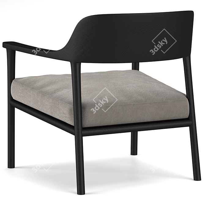 Scandinavian Craftsmanship: Walter Armchair 3D model image 12
