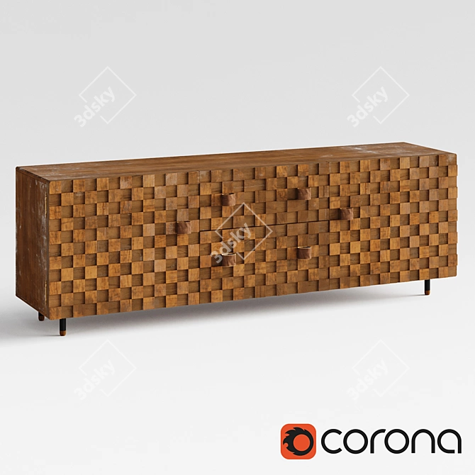 Loft Designe 7088 Model Chest of Drawers 3D model image 1