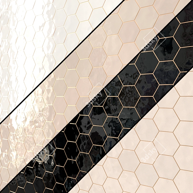 Equipe Scale Hexagon Tiles 10 Types 3D model image 1