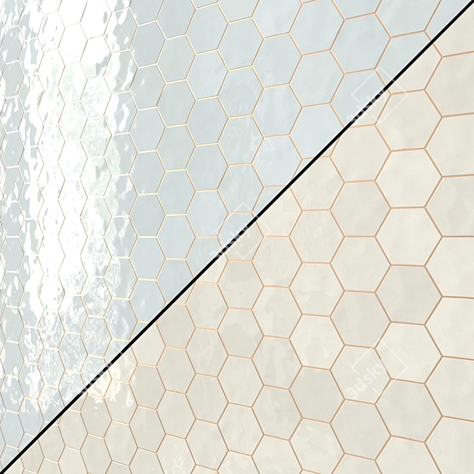 Equipe Scale Hexagon Tiles 10 Types 3D model image 3