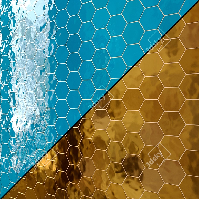 Equipe Scale Hexagon Tiles 10 Types 3D model image 4