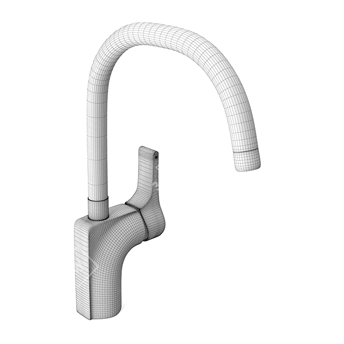 Kohler 10877D Single-Lever Sink Mixer 3D model image 3