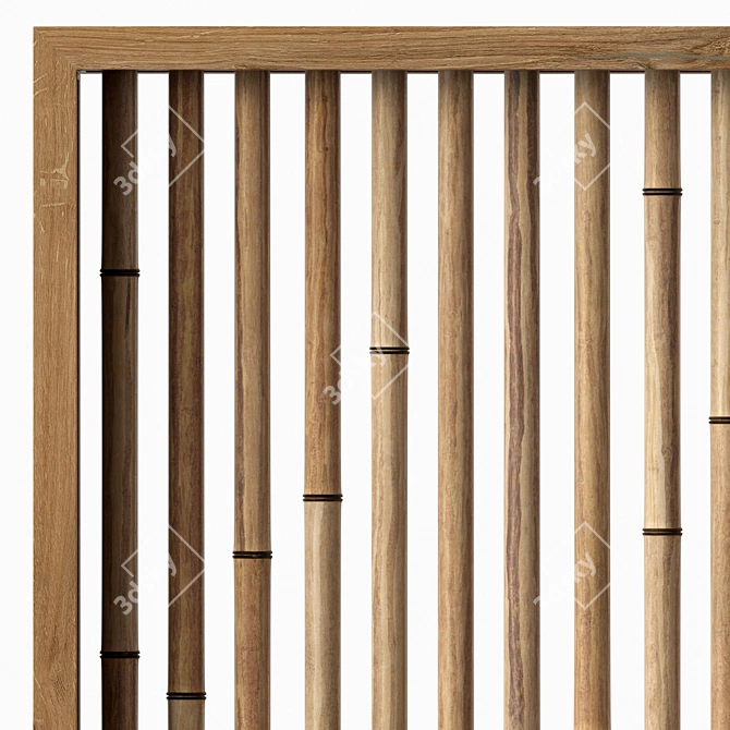 Bamboo Branch Decor - Natural and Versatile 3D model image 2