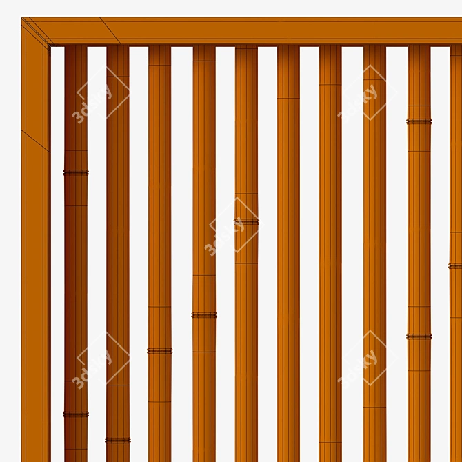 Bamboo Branch Decor - Natural and Versatile 3D model image 5
