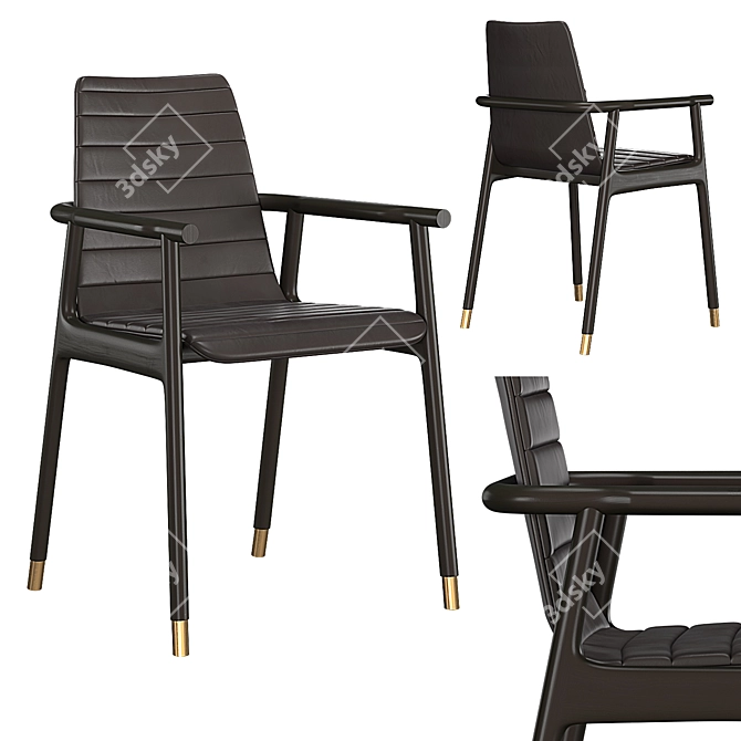 Italian Elegance: Joyce Armchair 3D model image 1