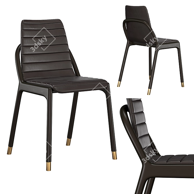 Elegant Joyce Chair: A Blend of Tradition and Modernity 3D model image 1