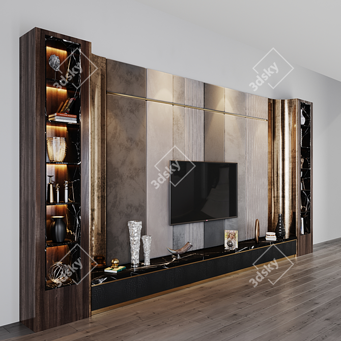 Title: Inspired Studio-54 TV Set 3D model image 2