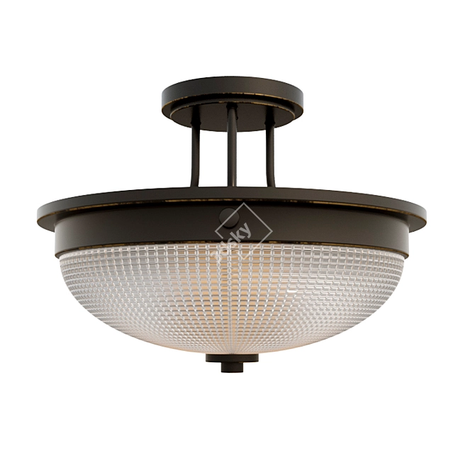 Quoizel Mantle Ceiling Light - Palladian Bronze 3D model image 1