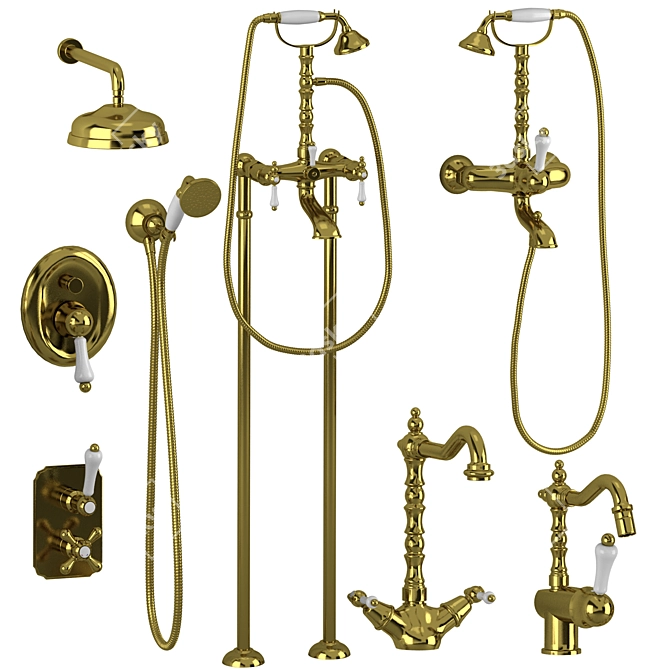 GiuliniG Praga Set 3: Stylish Bathroom Fixtures 3D model image 3