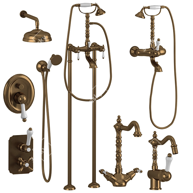 GiuliniG Praga Set 3: Stylish Bathroom Fixtures 3D model image 4