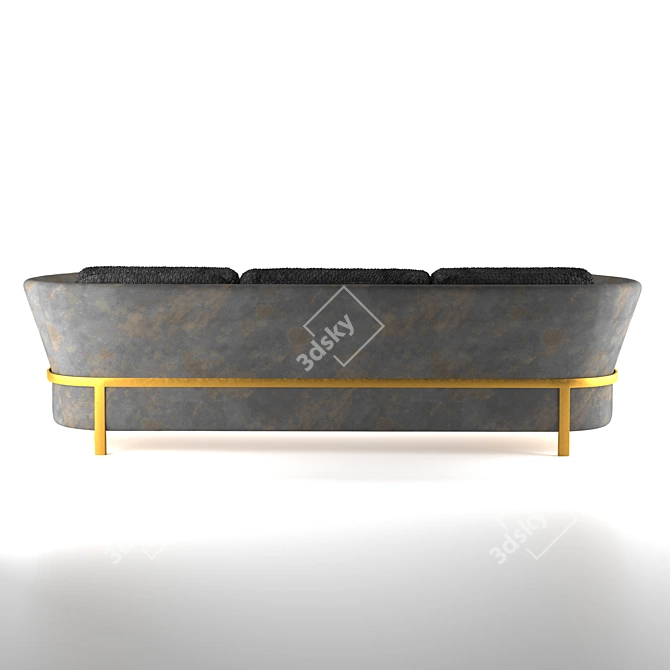 Triple Comfort Sofa 3D model image 4