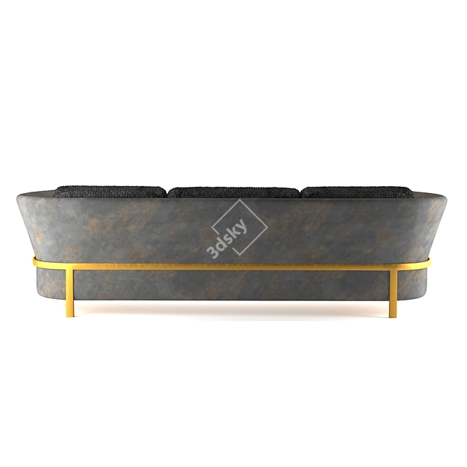 Triple Comfort Sofa 3D model image 7