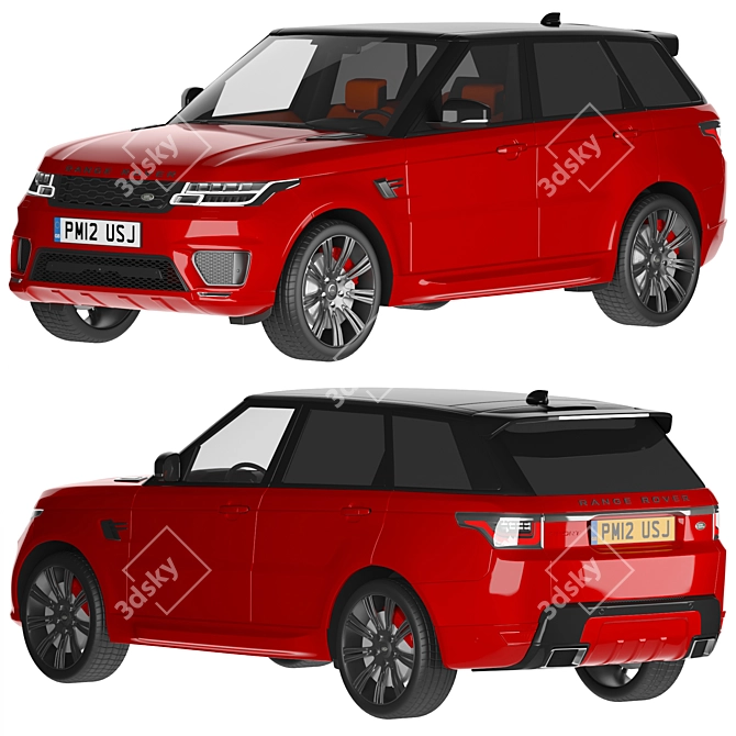 Range Rover Sport 2021: Power and Style Combined 3D model image 1