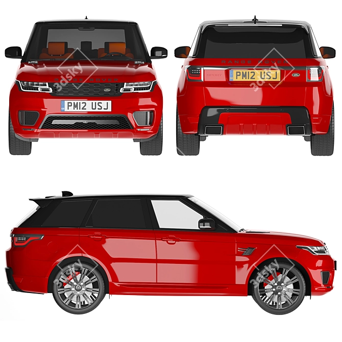 Range Rover Sport 2021: Power and Style Combined 3D model image 2