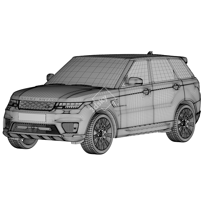 Range Rover Sport 2021: Power and Style Combined 3D model image 3