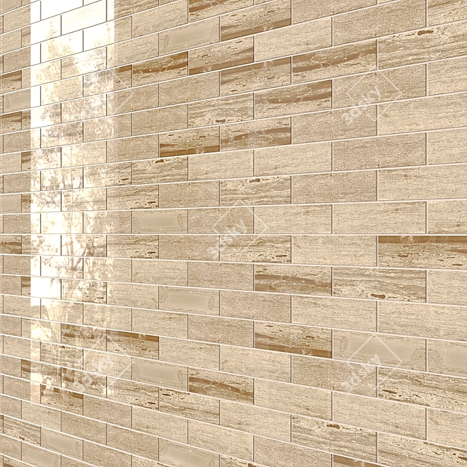 Elegant Marble Mosaic Collection 3D model image 4