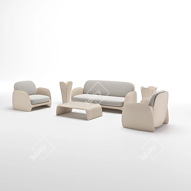 Revolutionary Vondom Sofa: Pazzetina 3D model image 4