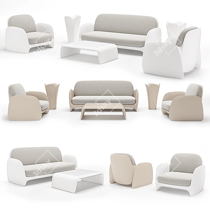 Revolutionary Vondom Sofa: Pazzetina 3D model image 7