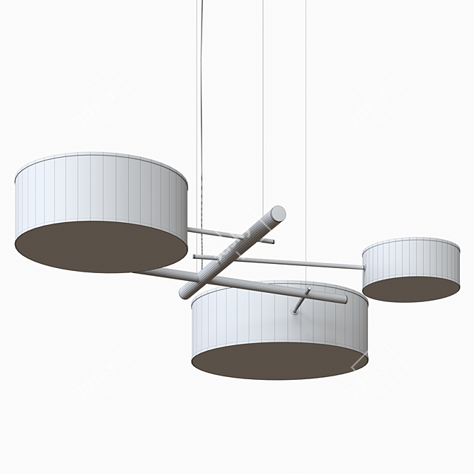 Luxurious Rollandhill Excel Chandelier 3D model image 4