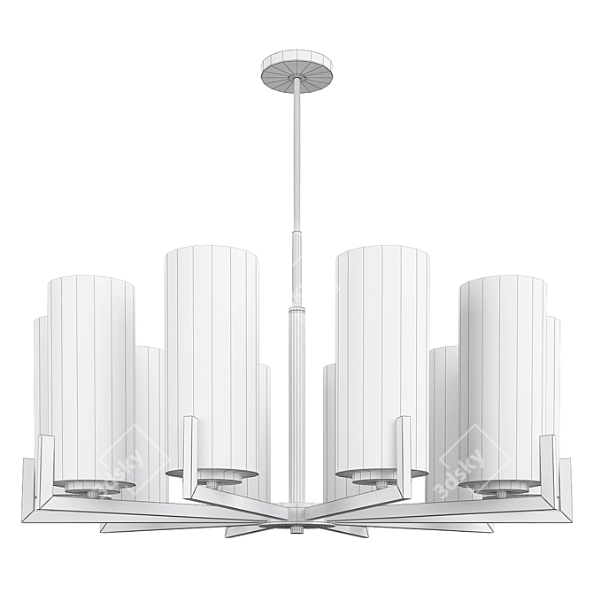 Elegant Fortano Chandelier 3D model image 2