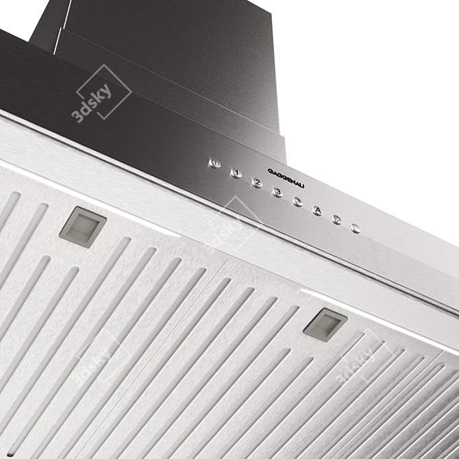 Gaggenau AW442 Set: Stylish & Efficient Wall-Mounted Hoods 3D model image 2