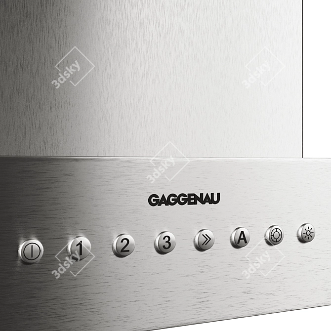 Gaggenau AW442 Set: Stylish & Efficient Wall-Mounted Hoods 3D model image 3