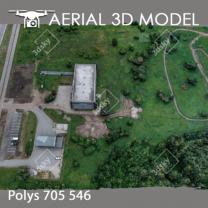 Aerial Landscape Scan Model 3D model image 3