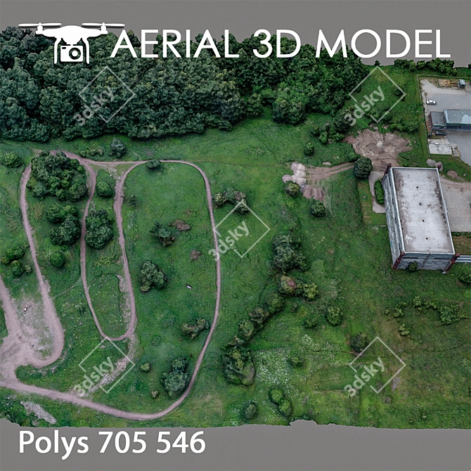 Aerial Landscape Scan Model 3D model image 4