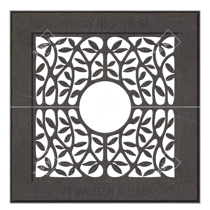 Sturdy Tree Grate: Enhance & Protect 3D model image 1