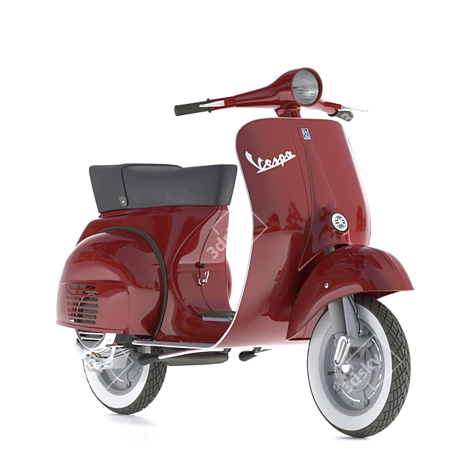 Sleek Vespa Piaggio Scooter 3D model image 1