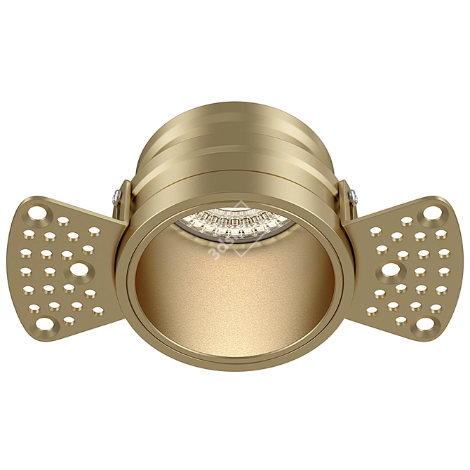 Modern Recessed Luminaire with Multiple Color Options 3D model image 1