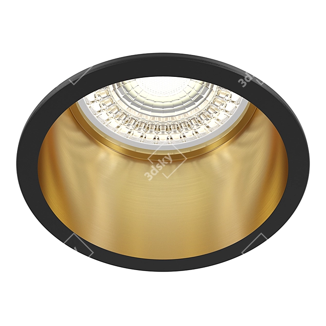 Modern Recessed Lamp Collection: Maytoni Reif DL049-01GB 3D model image 1