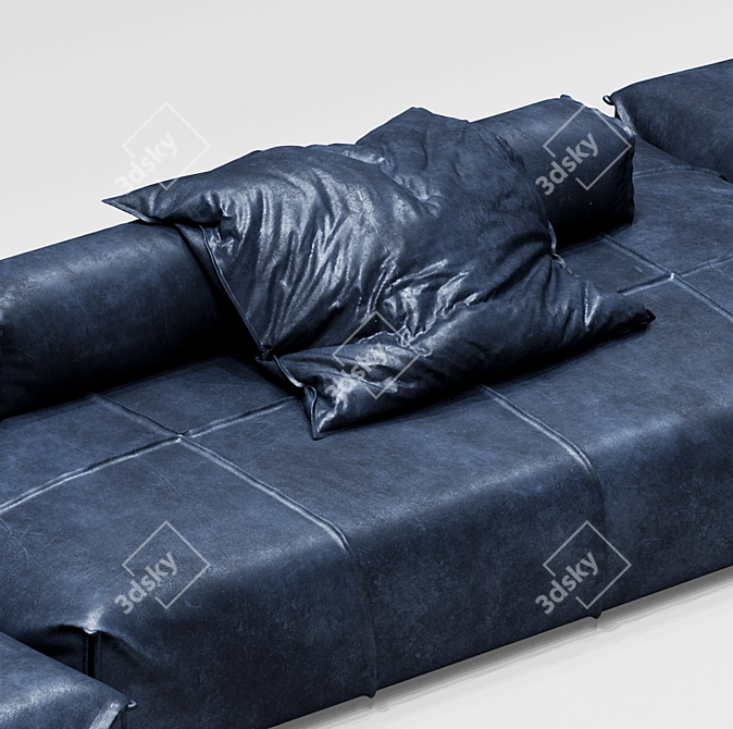 Baxter Panama Bold Open Air Sofa - Versatile and Modular! 3D model image 7
